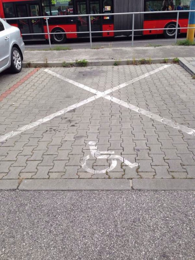 Vozičkárske parkovacie miesto