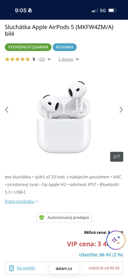 Můj 17 letý syn by si přál iPhone a sluchátka 