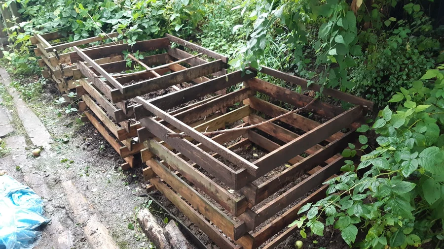 Malá městská zahrada na okraji velkoměsta